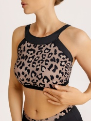 Купальник ортопедический раздельный леопард