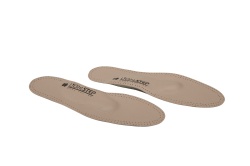 Стельки ортопедические полужесткие (мужские) при продольно-поперечном плоскостопии из кожи