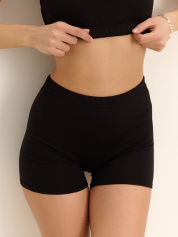 Шортики-трусики из нежного трикотажа черные