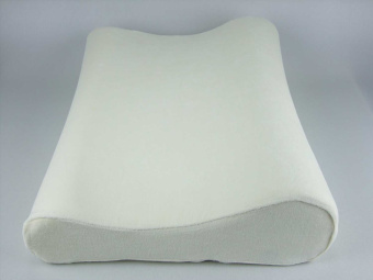 Ортопедическая подушка под голову из материала с эффектом запоминания формы семейная