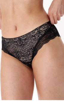 Трусики нательные Гармония кржево черн/беж