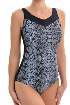 Купальник ортопедический слитный без застежки змея, для небольшой и средней груди